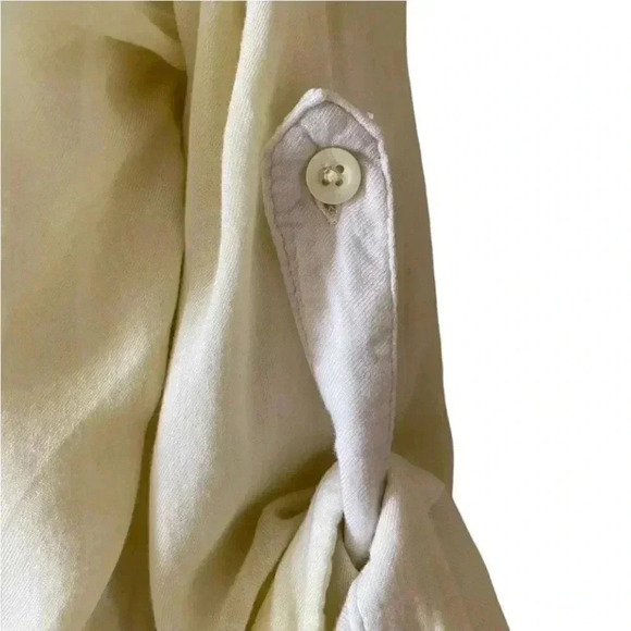 Cloth & Stone Women’s Lime Ombre Soft Minimalist Button Down Blouse SZ XS #1105 - Picture 8 of 12